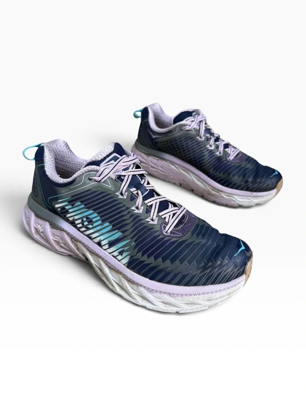 Hoka One One Arahi Running Shoes Medieval Blue Lavender Women Size 9